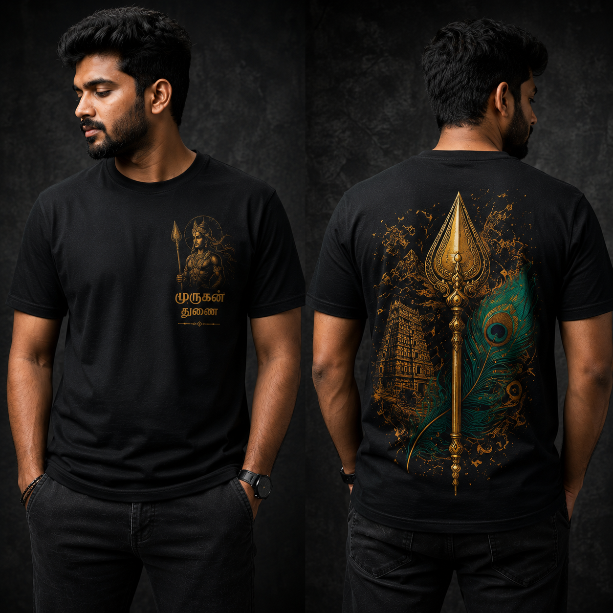 Murugan Vel Tee ready stock product sample